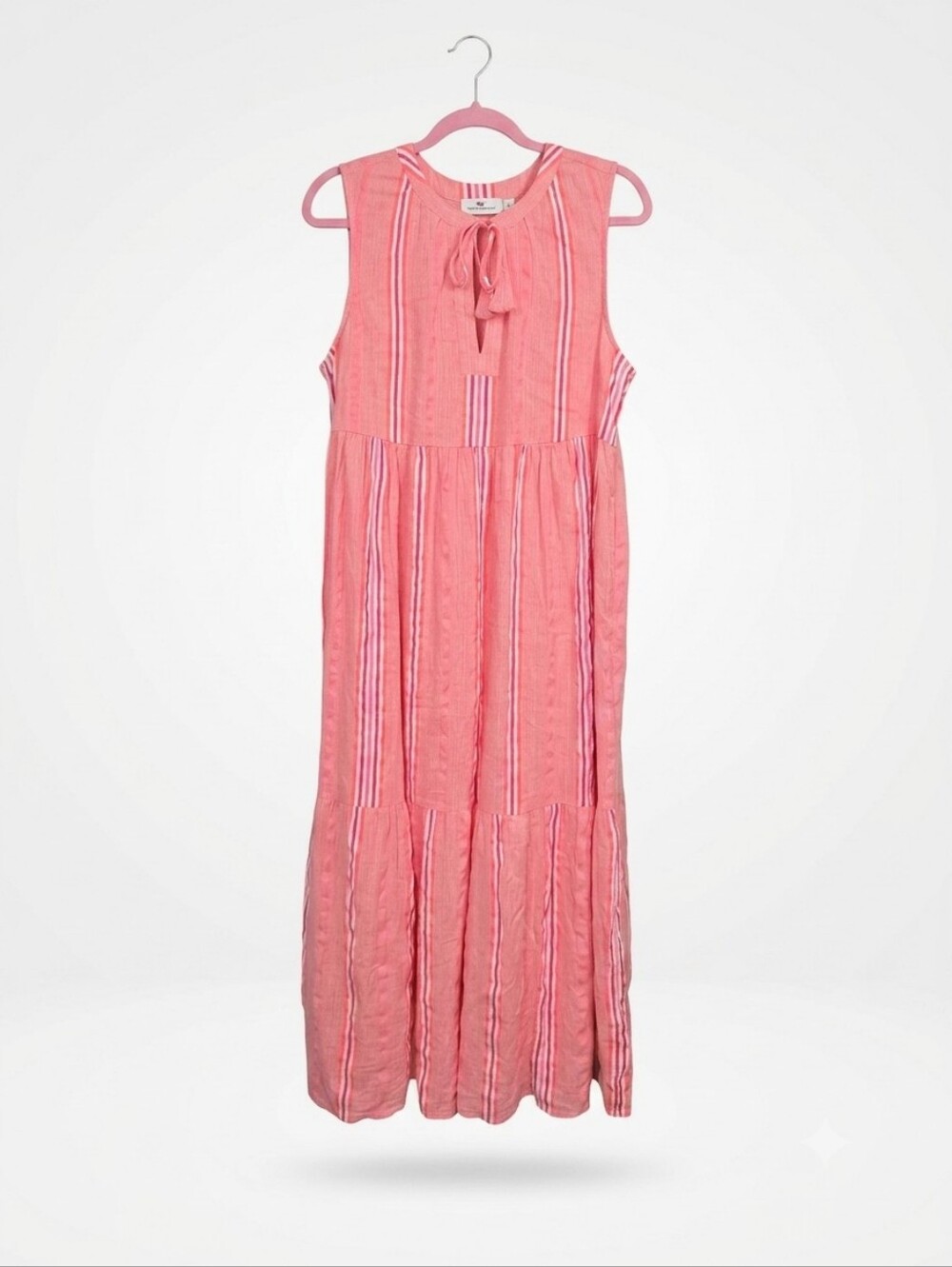 Vineyard Vines Striped Sleeveless Maxi Dress Sz Medium